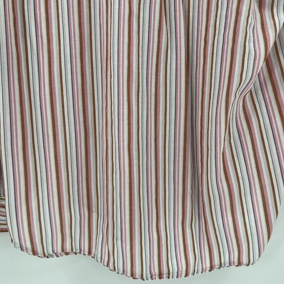 XIRENA Beau Striped Multicolor 100% Cotton Button Down Shirt Women’s Size Small - Picture 8 of 10